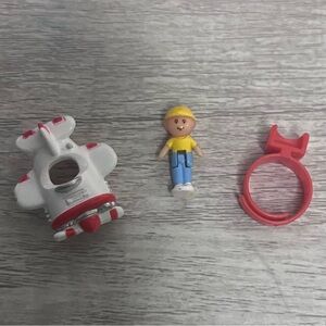 COMPLETE Wee Willie’s Stunt Plane Ring Bluebird Polly Pocket